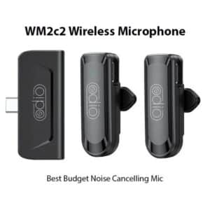 Ocean Gadgets Odio WM2C2 Dual Wireless Microphone – Type-C Plug-and-Play | 20 m Range | 5.5 H Battery
